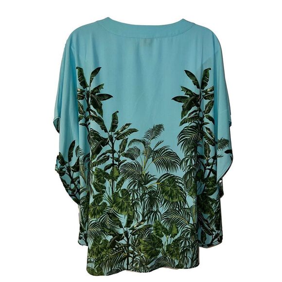 Ruby Red Bathing Suit Cover up , XXL Light Blue - Picture 4 of 5